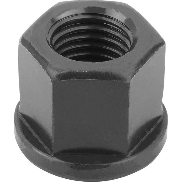 Kipp Lock Nut, M8, Steel, Class 10, Bright, 24 mm Ht K0701.08